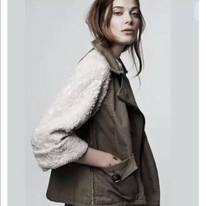 HEI HEI from Anthropologie Shimmer sleeve jacket